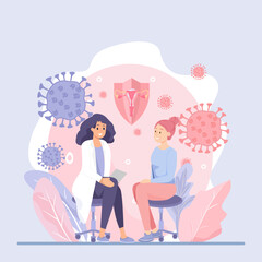 Medical Consultation about HPV Prevention and Women&rsquo;s Reproductive Health