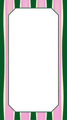 Cute Retro Frame Illustration Set with Pastel Colors Wavy Borders and Decorative Pattern Background Vintage Playful Designs