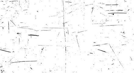 Abstract black and white grunge overlay texture vector Dust dirt and scratch damaged surface effect Vintage distressed background