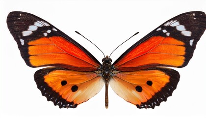 Obraz premium Monarch Butterfly Isolated on White Background