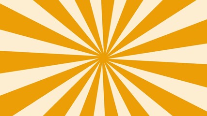 Yellow spinning stripes background. retro sunburst background in 4K resolution video. - Powered by Adobe