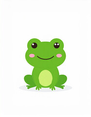 Fototapeta premium frog on white background