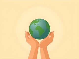 hands holding earth