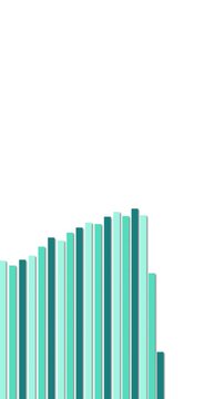 Animated Bar Graph Transitioning from Growth to Decline Over Time