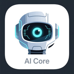 GPT APP Icon. Artificial intelligence Vector Graphic