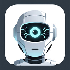 GPT APP Icon. Artificial intelligence Vector Graphic