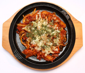 Spicy Korean Cheese Gopchang Bokkeum Stir-fry