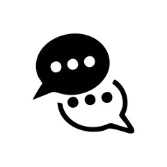 talk icon sign on white background