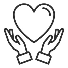 Obraz premium Empathy Icon Single Vector Collection 