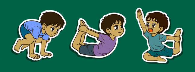 Playful yoga poses for kids