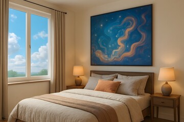 Fototapeta premium interior of a bedroom