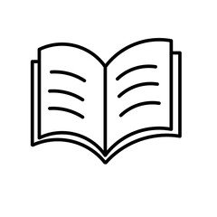 book icon isolated on white background