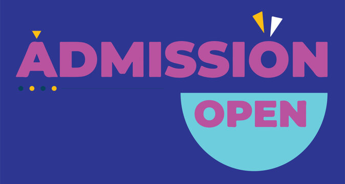 Admission open sign
