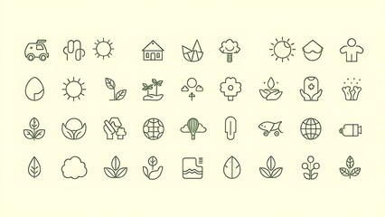 set of vector icons
