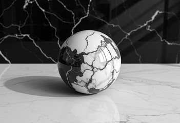 3d earth globe on black background showing world continents