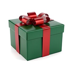 Obraz premium Green and Red Classic Gift Box