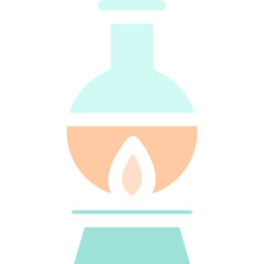 Flat Cute Science Laboratory Project Illustration with Molecules, Chemical Formula, DNA Helix, Atomic Structure, Lab Flasks, Experiment Tools, Research Equipment, Chemistry Education Concept for Kids