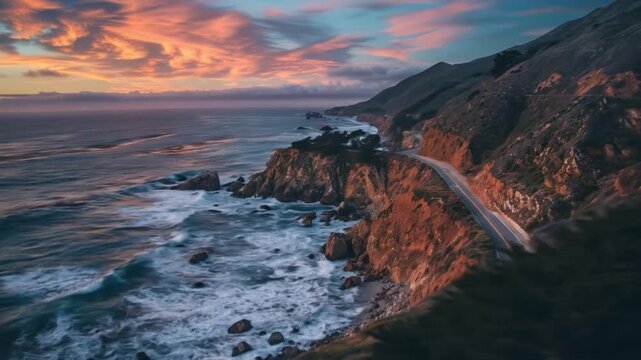 Pacific Coast Highway winding road Videos
