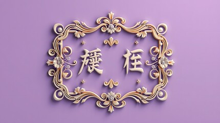 Elegant Floral 3D Frame with Golden Leaves and Pink Flowers – Decorative Border Design for Invitations, Greeting Cards, and Posters -5