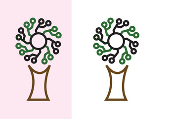 abstract tree vector illustration