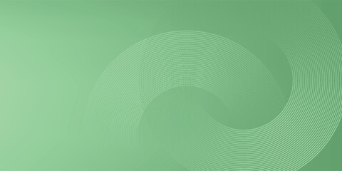 Abstract diagonal round circle lines on green background. Geometric stripe line art design modern. Vector EPS 10