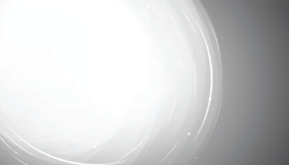 Abstract white shiny glitter decorative on gray background with soft light. Vector illustration