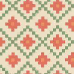 geometric flowers pattern
