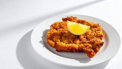 Schnitzel with Lemon Wedge