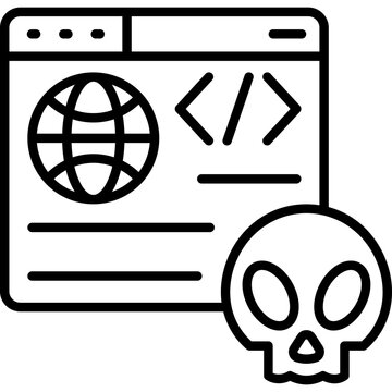 Dark Web Line Icon