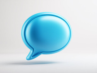 Naklejka premium blue speech bubble