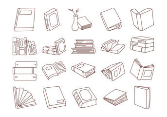 Outlined Book Element