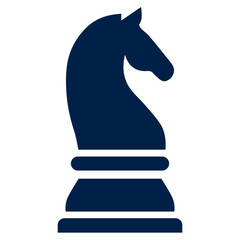 Knight chess piece vector illustration icon design trendy