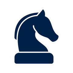 Knight chess piece vector illustration icon design trendy