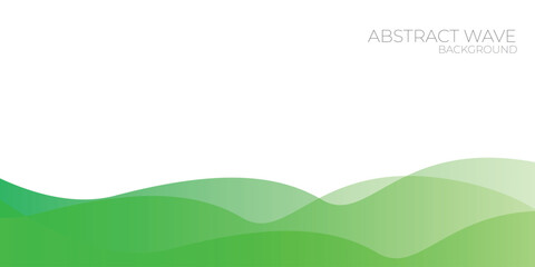 abstract green background with wave