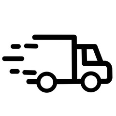 fast shipping truck icon vector illustration
