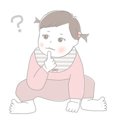考えている赤ちゃん