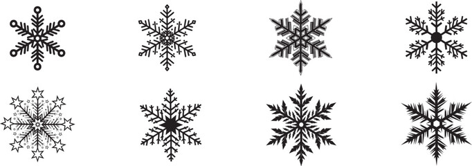 Elegant snowflake designs for winter crafts and holiday decorations adding a touch of seasonal charm to your creative projects and festive celebrations