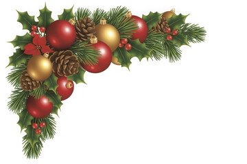 Christmas decoration isolated on transparent background