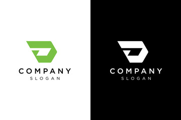 simple bold D letter logo design