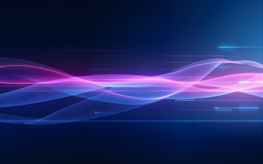 Streamlined speed light blue and purple special effects, abstract technology blue KV main visual business background. High quality