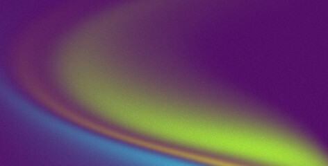 Colorful grainy gradient background with blue orange purple and green glow, abstract wave noise layout