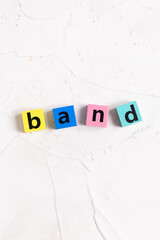 band（バンド）の英字