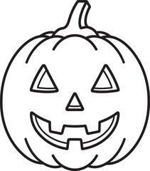 Cute Pumpkin Head and Ghost Outline Bundle