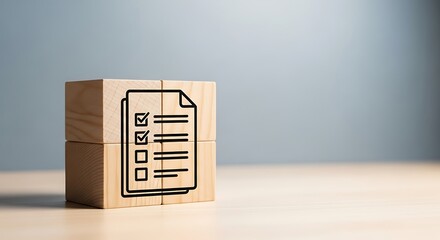 3d render of a wooden box with a symbol