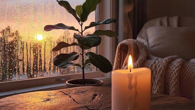 Warm candlelight and glowing flames on candles burn in the dark night for a romantic celebration or holiday decoration - Powered by Adobe