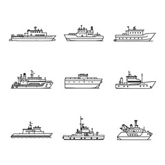 Barge navigates through foggy river channels