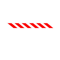 Obraz premium Red and White Diagonal Striped Bar Graphic Element