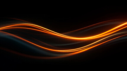 Abstract glowing waves with dynamic and vibrant light effects