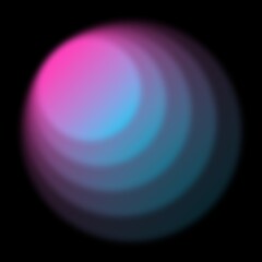 Pink gradient circle background, abstract design