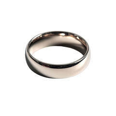 Sleek, rounded wedding band
